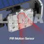 Светодиодный светильник Solar JD-2858A 3 режима c датчиком движения